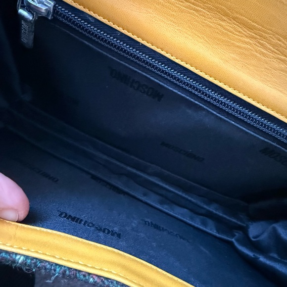 Moschino Yellow Frindge Shoulder Bag - Picture 6 of 7